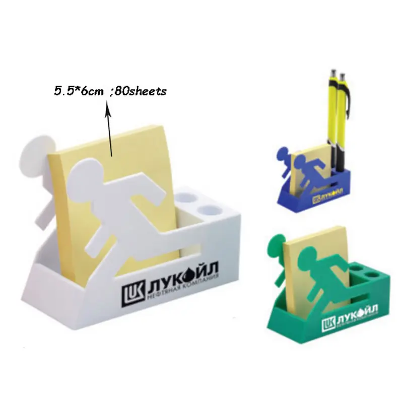 Pen Holder with Memo Pad – Desk Accessories – available in blue, green, white colours