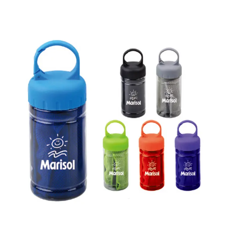Towel In Bottle – Towels – available in black, blue, green, grey colours and 1 more