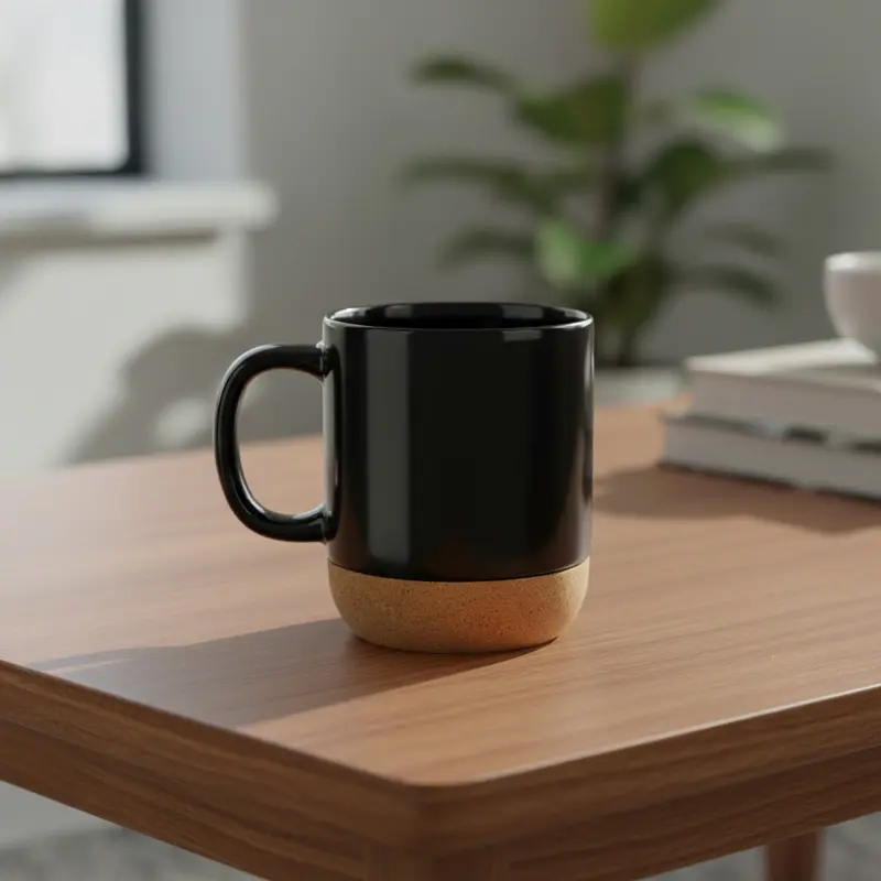 Cape Town Cork Base Mug – Mugs – available in black, white colours
