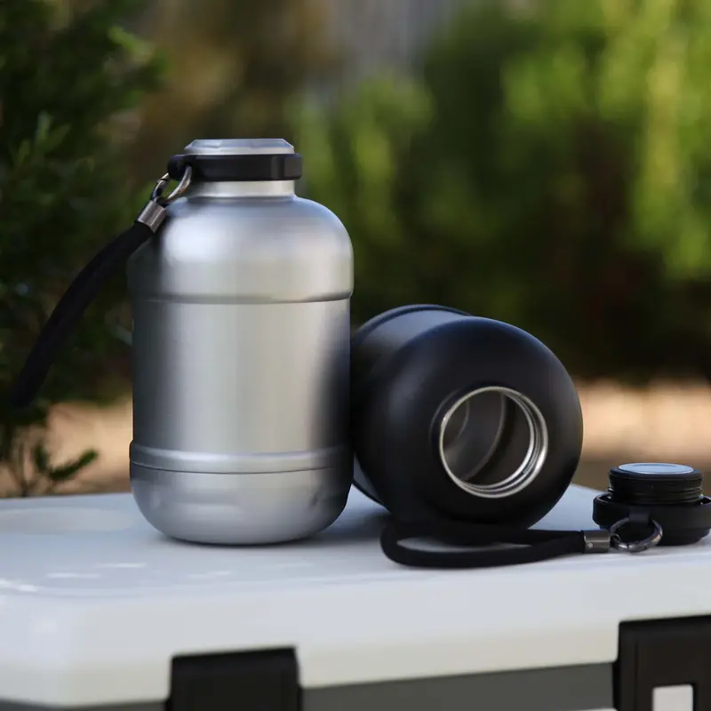 Hiker Vacuum Drink Bottle – Drink Bottles – available in black, silver colours