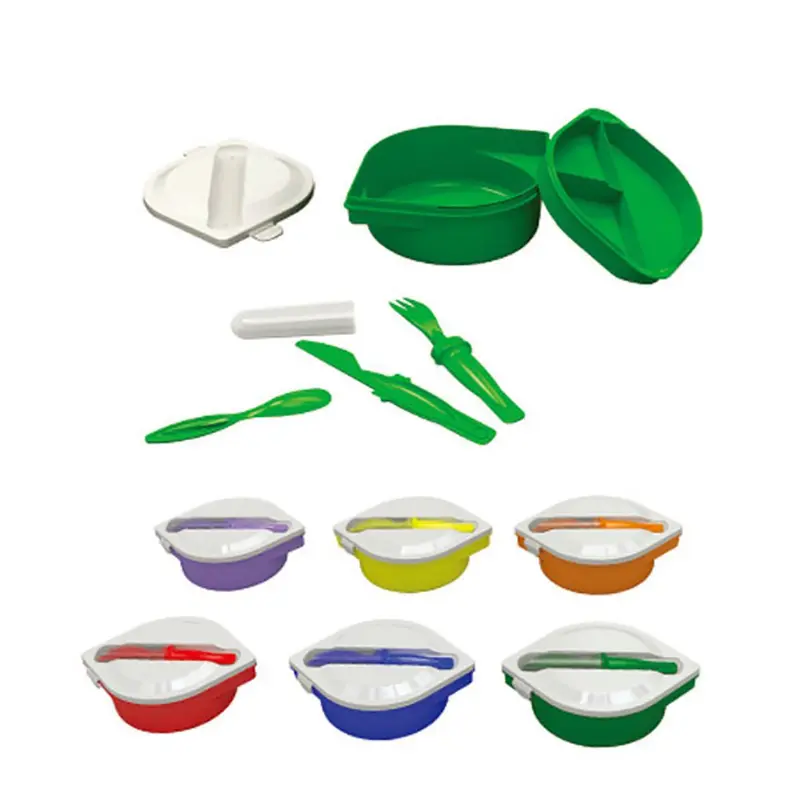 Lunch Box with Cutlery Set – Lunch Bags – available in blue, green, orange, purple colours and 2 more