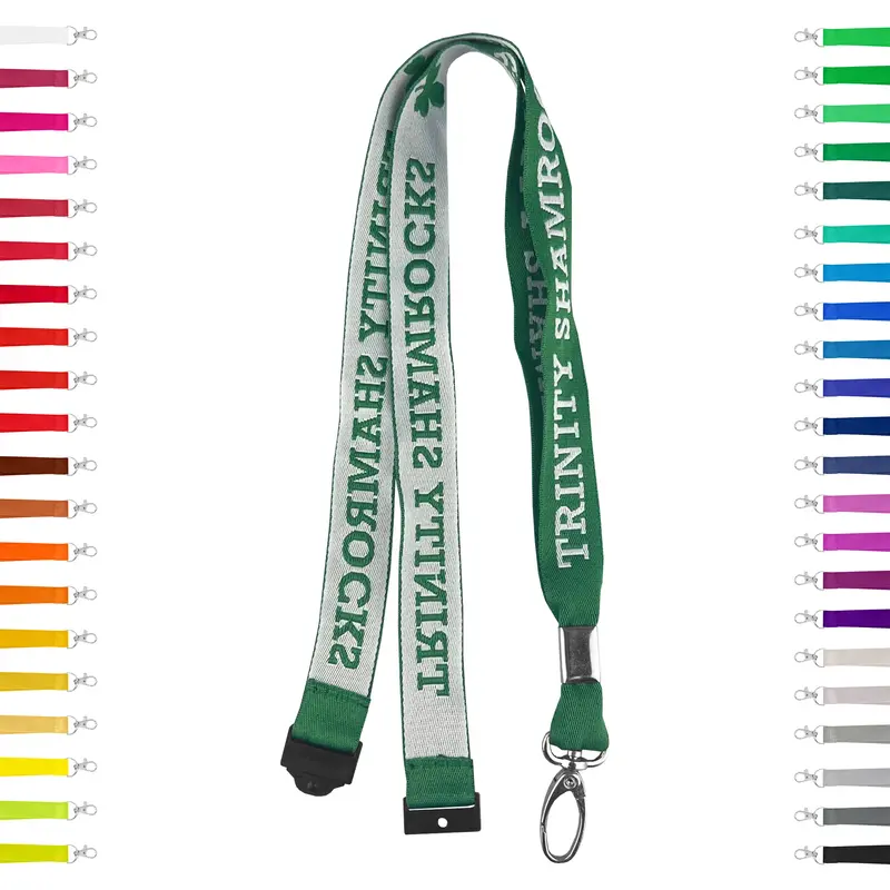 Woven Lanyards – 15mm – Lanyards – available in black, blue, grey, purple colours and 2 more