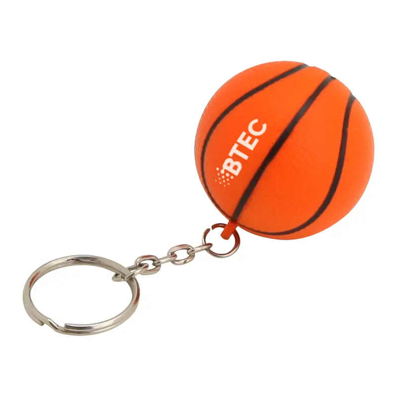 Stress Basketball Key Ring – Stress Shapes – available in orange colour