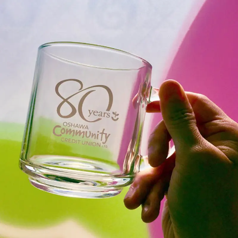 Urban Classic Glass Mug 240ml – Mugs – available in white colour