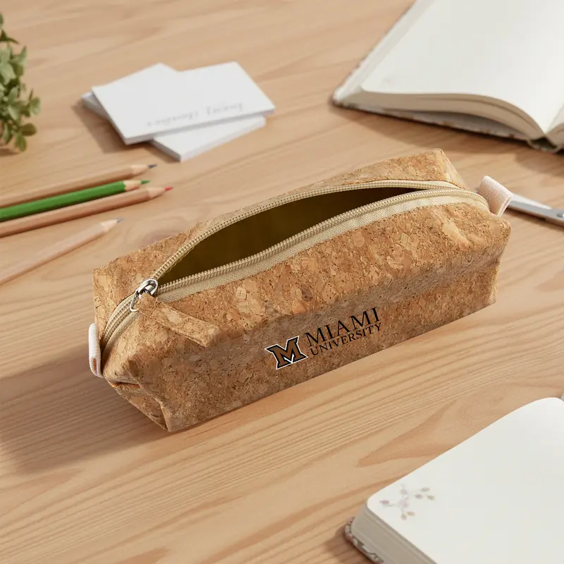 Cork Pencil Case – Pencil Cases – available in beige colour