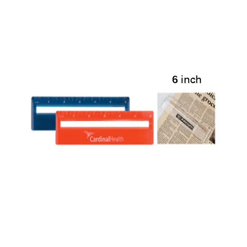 15cm Ruler with Colour and Magnifying – Rulers – available in blue, orange colours