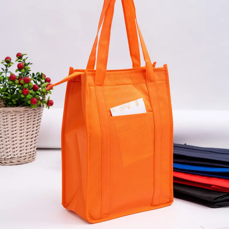 Non Woven Cooler Bag with Top Zip Closure – Cooler Bags – available in black, blue, green, orange colours and 3 more
