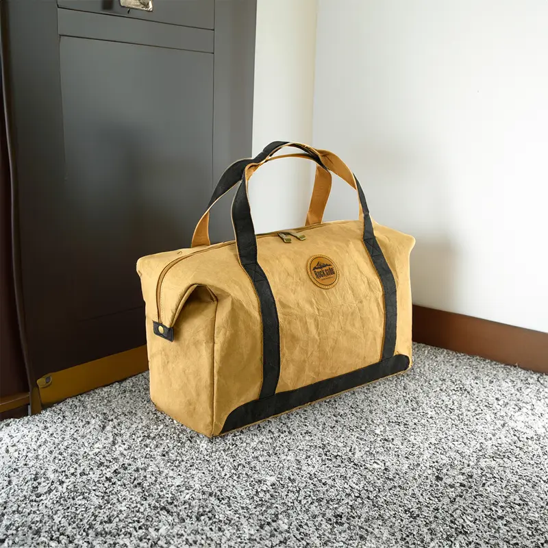 Joy Kraft Paper Travel Bag – Travel Bags – available in beige, green colours