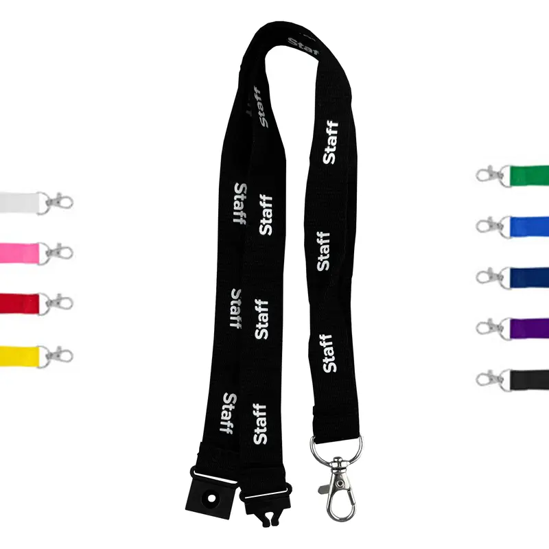 Bamboo Lanyard 20mm – Lanyards – available in black, blue, green, orange colours and 5 more