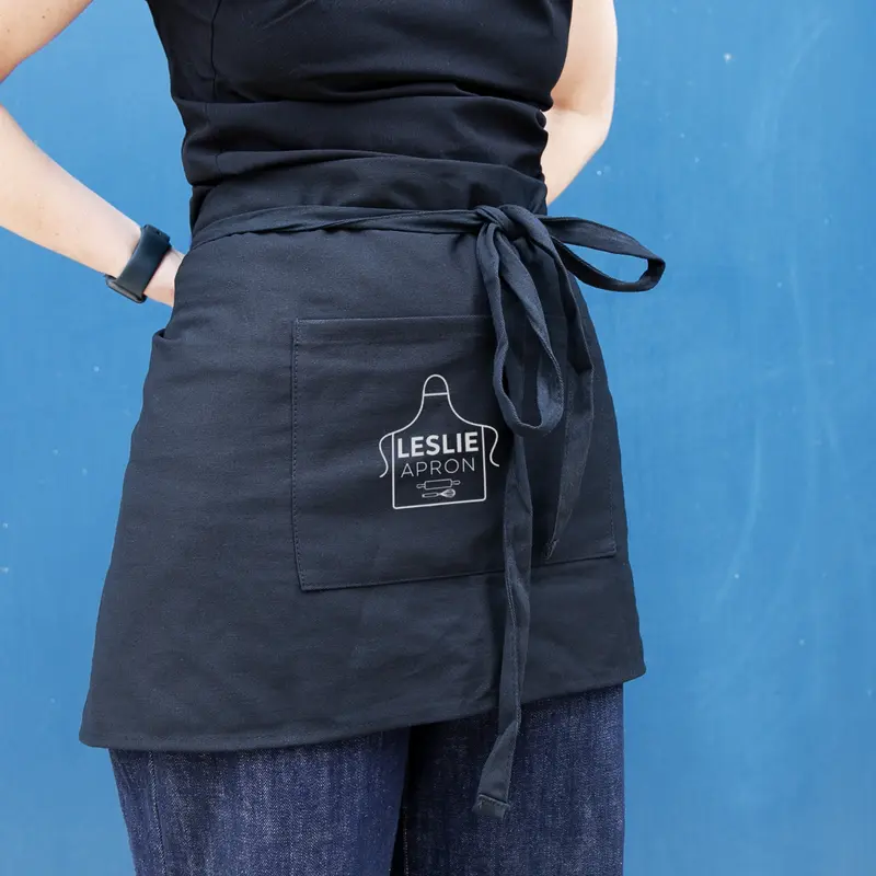 Leslie Waist Apron – Aprons – available in black colour