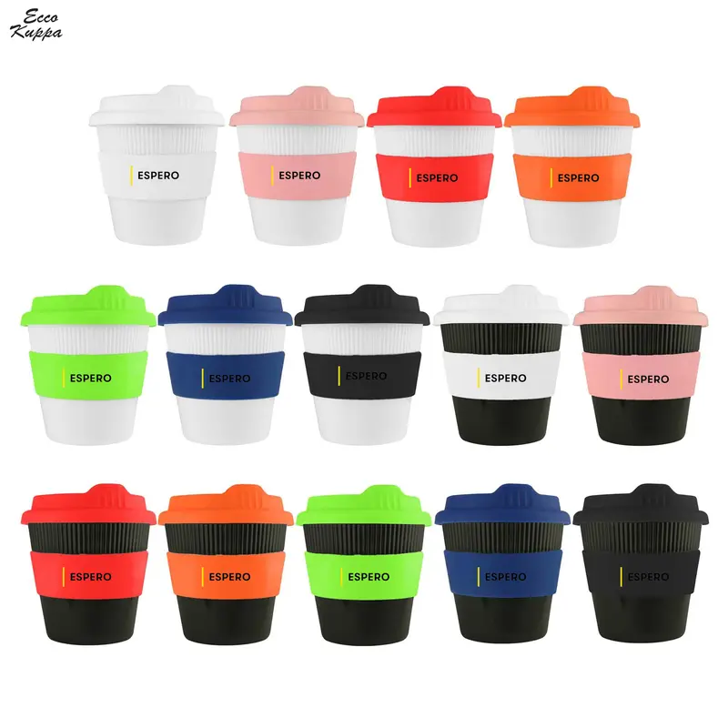 Ecco Kuppa 8oz – Reusable Coffee Cups – available in black, white colours
