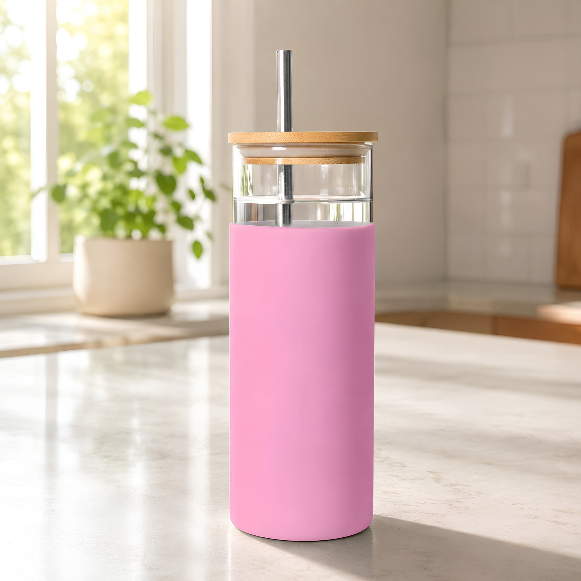 Vanisa Glass Drink Bottle with Sleeve