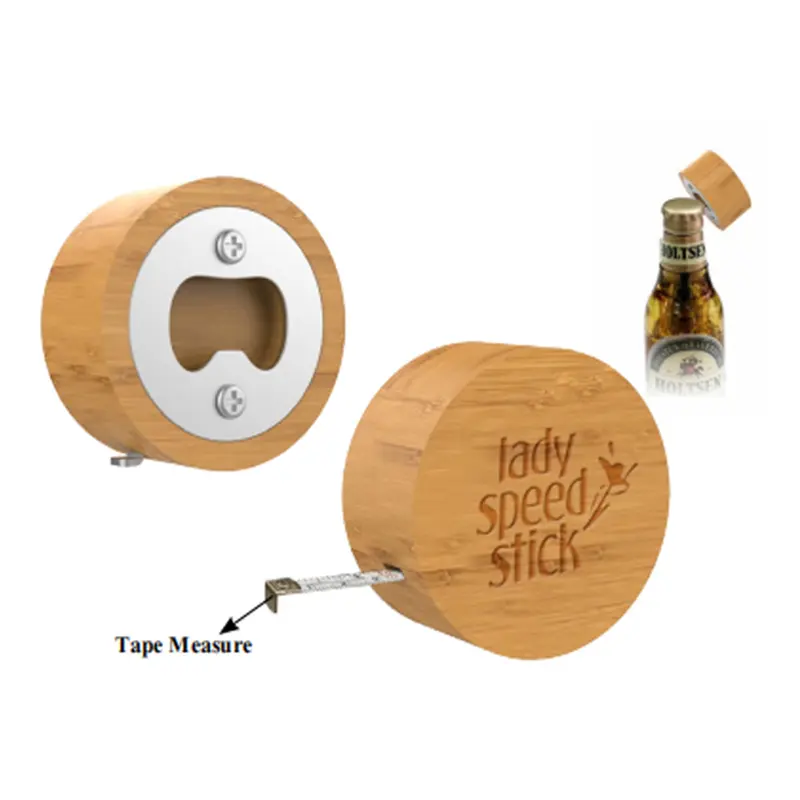 Bottle Opener With Tape Measure – Bottle Openers – available in beige colour