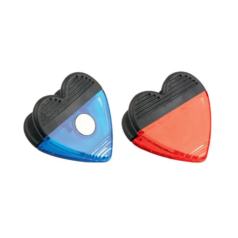 Heart Shape Clip with Magnet – Keyrings – available in blue, green, red colours