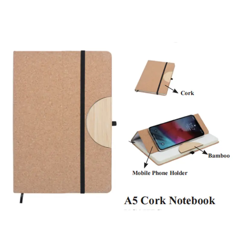 A5 Cork Notebook – Notebooks – available in beige colour