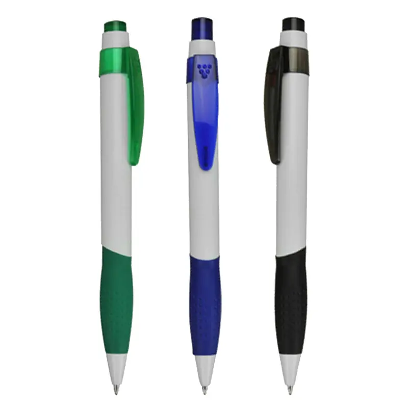 Grip – Plastic Pens – available in black, blue, green colours