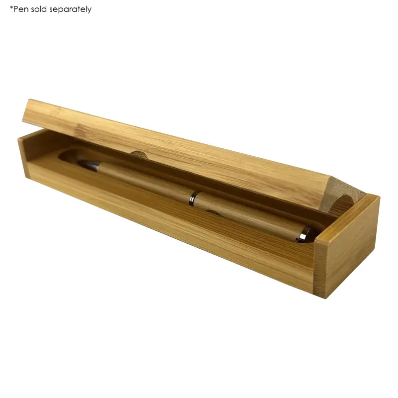 Bamboo Single Pen Gift Box – Pen Packaging – available in beige colour