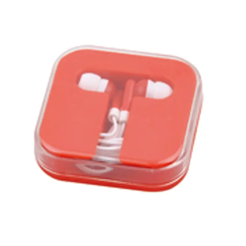 Earbuds in Case – Earbuds – available in black, orange, red, white colours