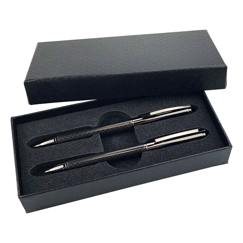 FUSION Carbon Pen and Pencil Gift Set – Metal Pens – available in black colour