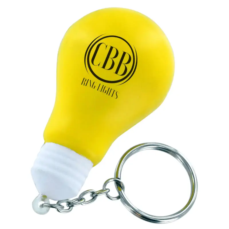 Stress Lighting Blub Key Ring – Stress Shapes – available in yellow colour