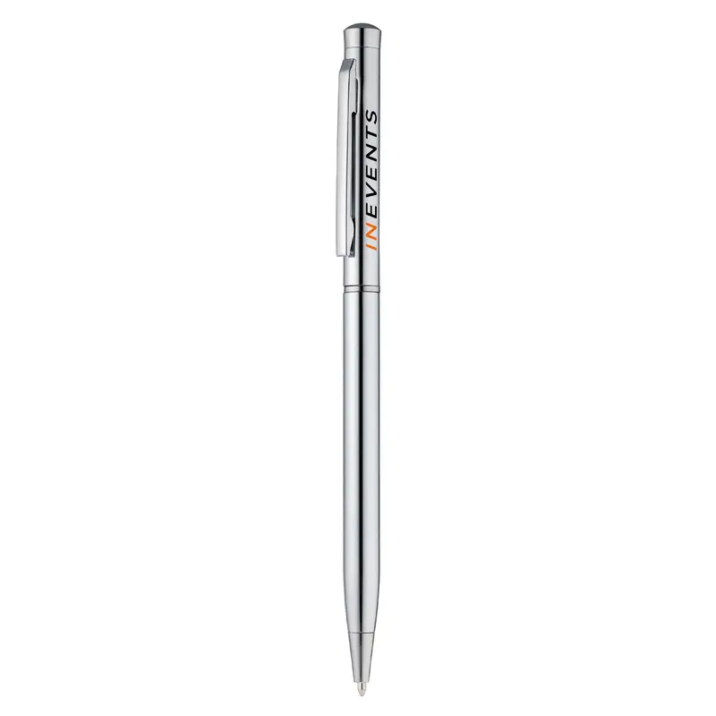 Berlino Slim – Plastic Pens – available in silver colour