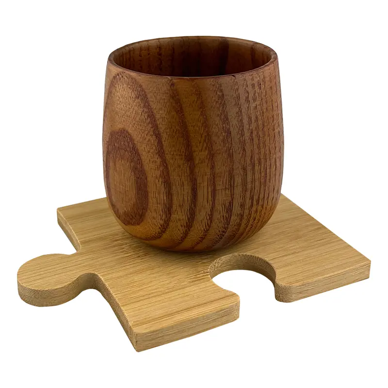 Large Wooden Coffee Cup – Cups And Tumblers – available in beige colour