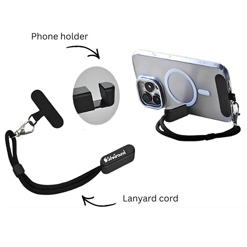 Phone holder Lanyard – Lanyards – available in black, white colours