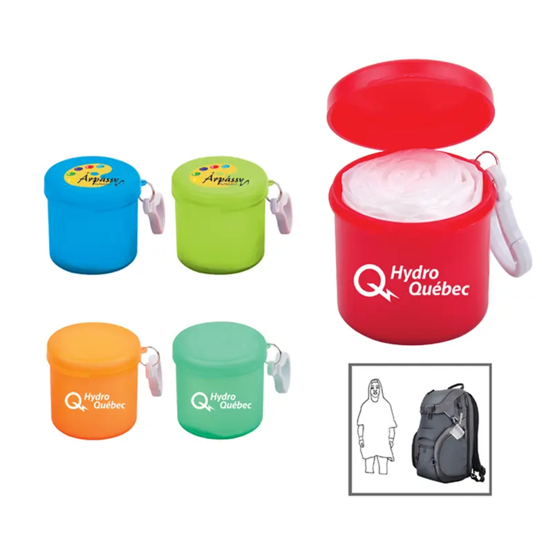 Poncho In Case – Misc Outdoors – available in blue, green, orange, red colours