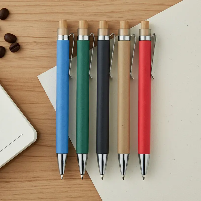 Lanka Recycled Cardboard Pen – Eco Pens – available in beige, black, blue, green colours and 1 more