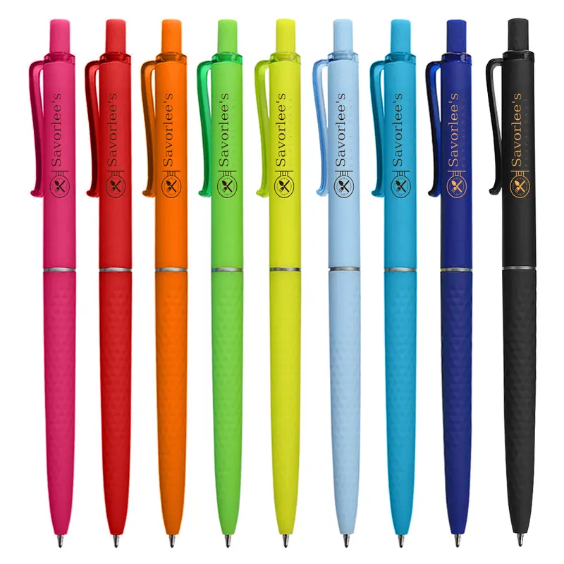 Binet – Plastic Pens – available in black, blue, green, orange colours and 2 more
