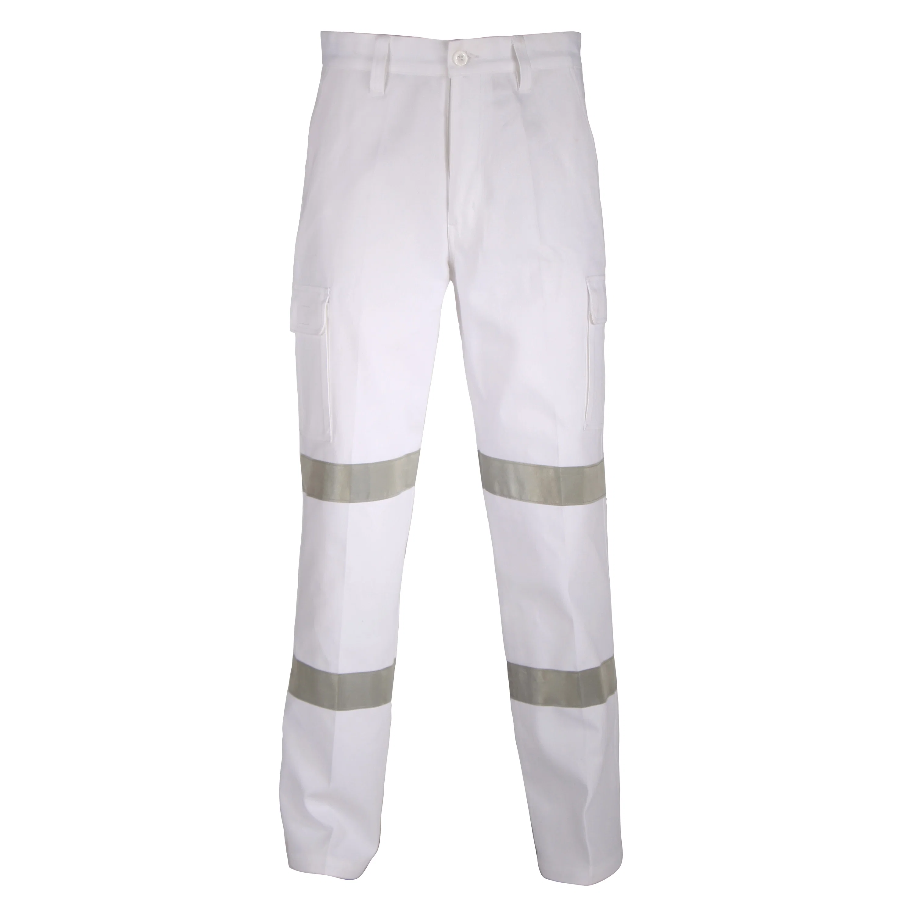 Double Hoop Cargo Pants with CSR R/Tape in White