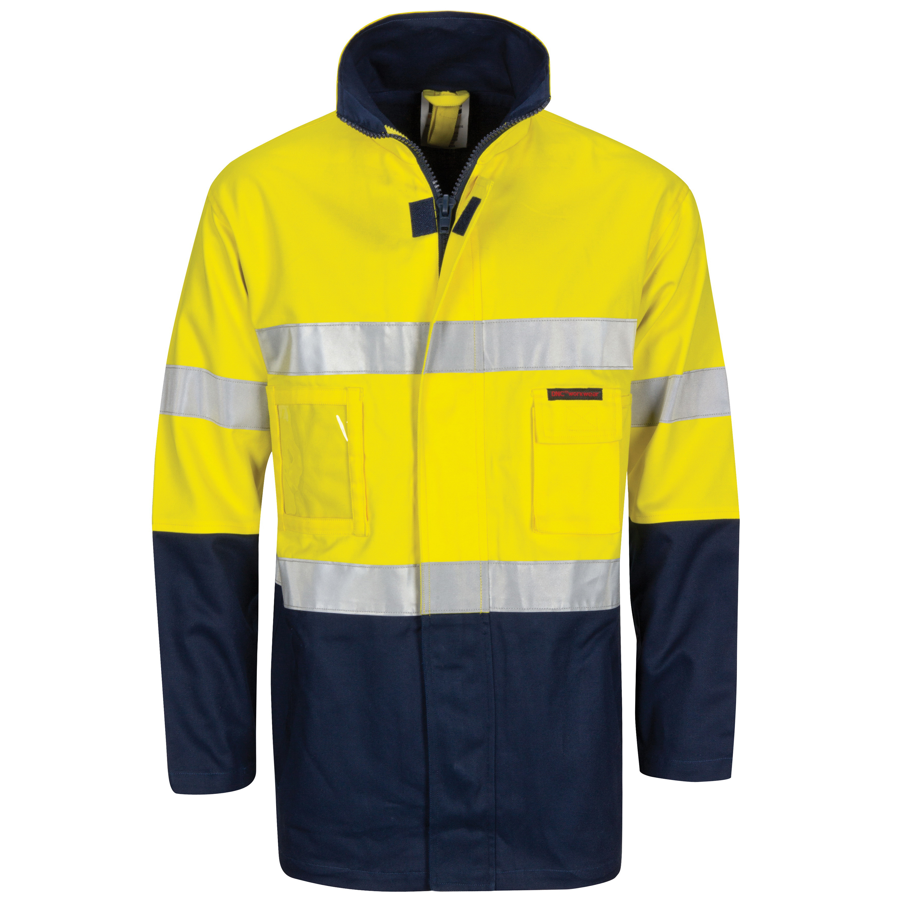 HiVis Cotton Drill "2 in 1" Jacket with CSR R/Tape