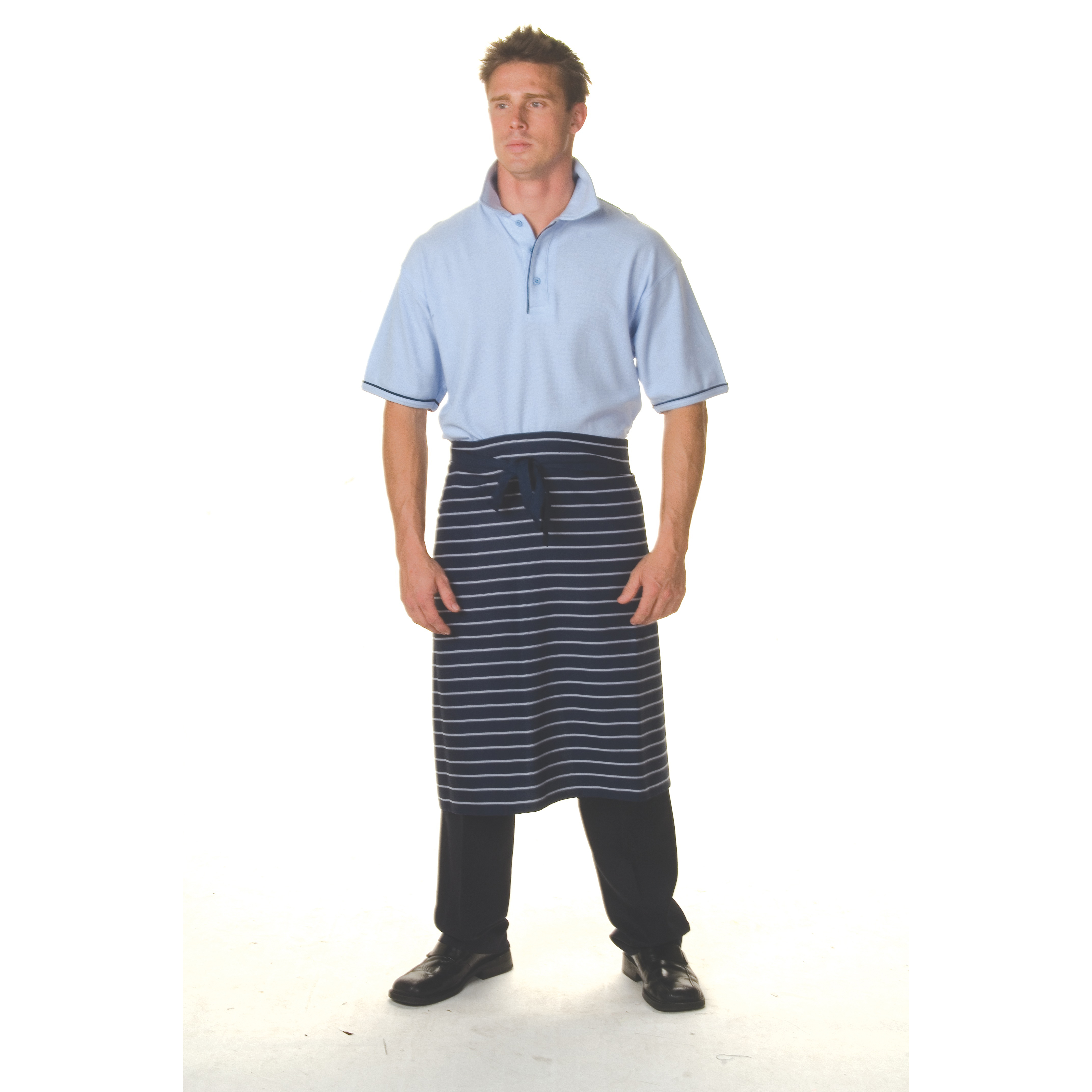 Pinstripe 3/4 Apron - No Pocket