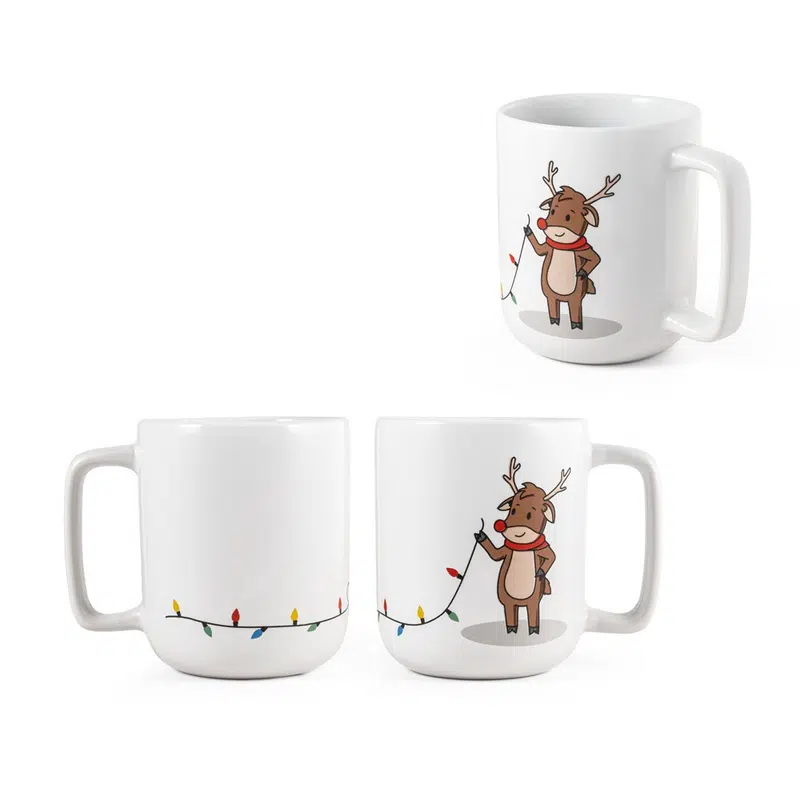Reindeer – Mug with Christmas print 330 mL – Gift Sets