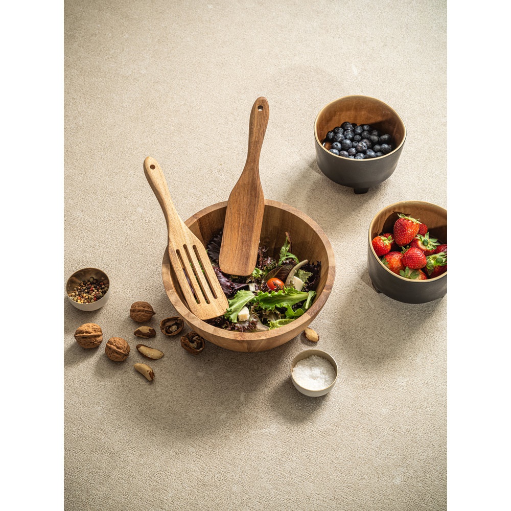 Batali – Set of two cutlery sets in acacia wood – Cheese Boards – Ecosource – available in Dark natural – photo 1 of 8
