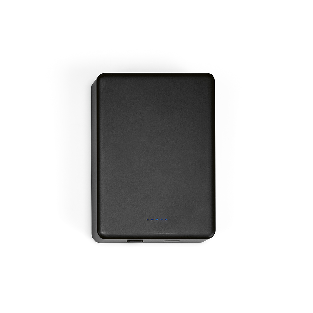 Hooke Powerbank rABS 10000 mAh. Magnetic charging – Wireless Chargers – Ecosource – available in Black, Silver, White – photo 1 of 13