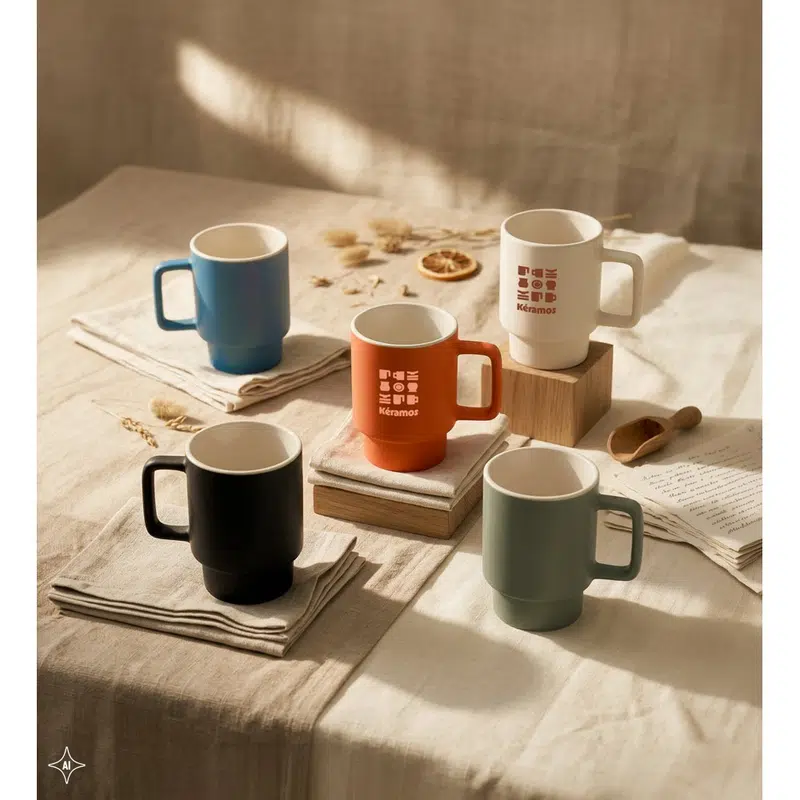 Kuerten – Ceramic mug with matte finish, 330 mL – Mugs