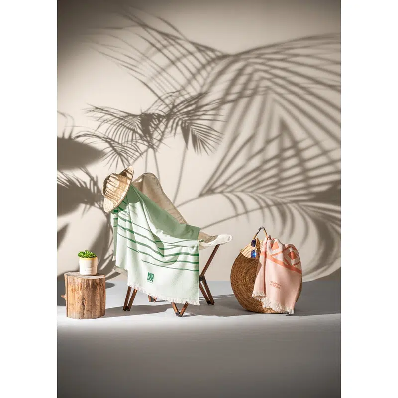 Caplan – Multifunctional towel made of light and resistant cotton (90%) and recycled cotton (10%) – Towels