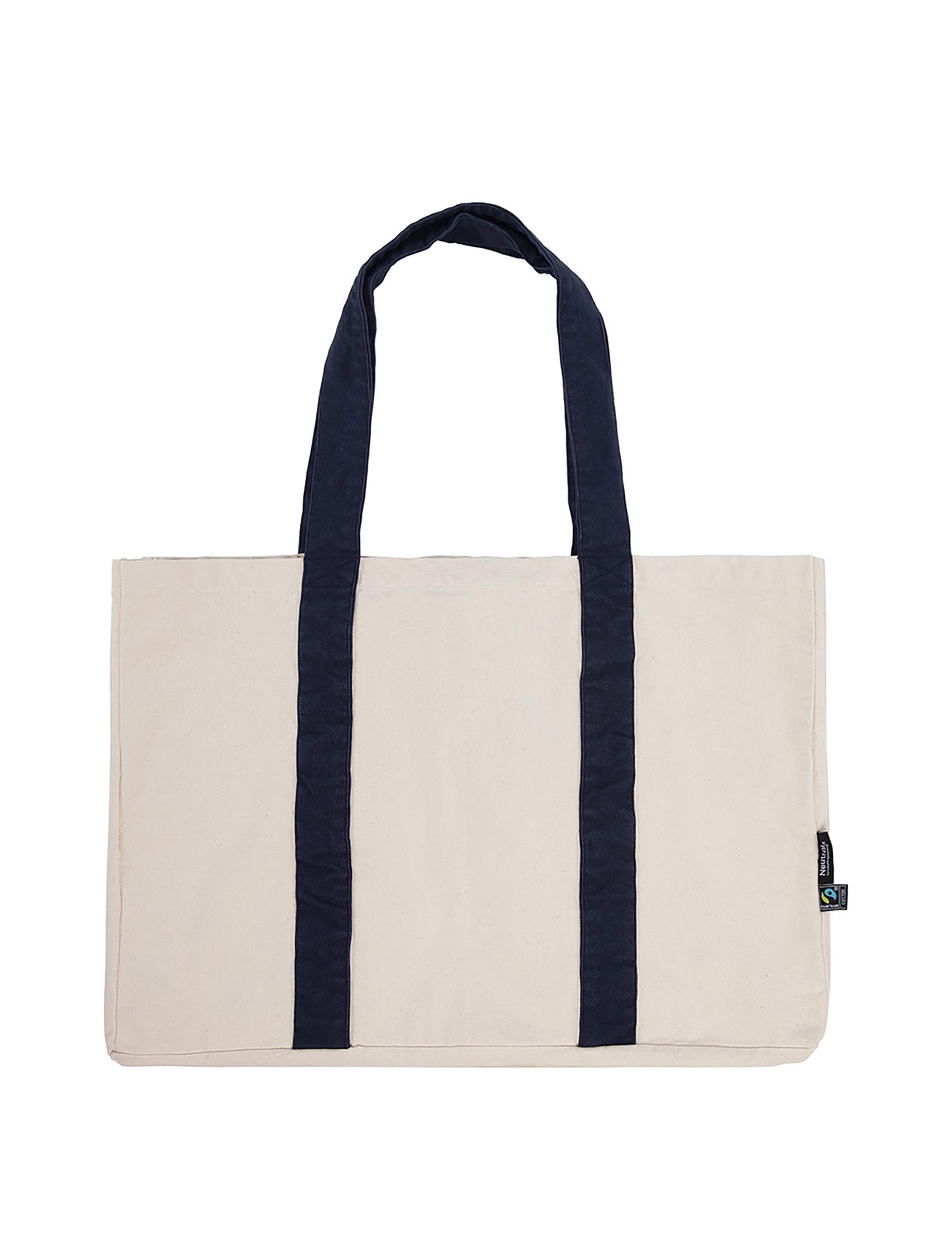 Neutral Beach Bag – Tote Bags – Ecosource – available in Nature, Nature/Navy, Navy – photo 1 of 3