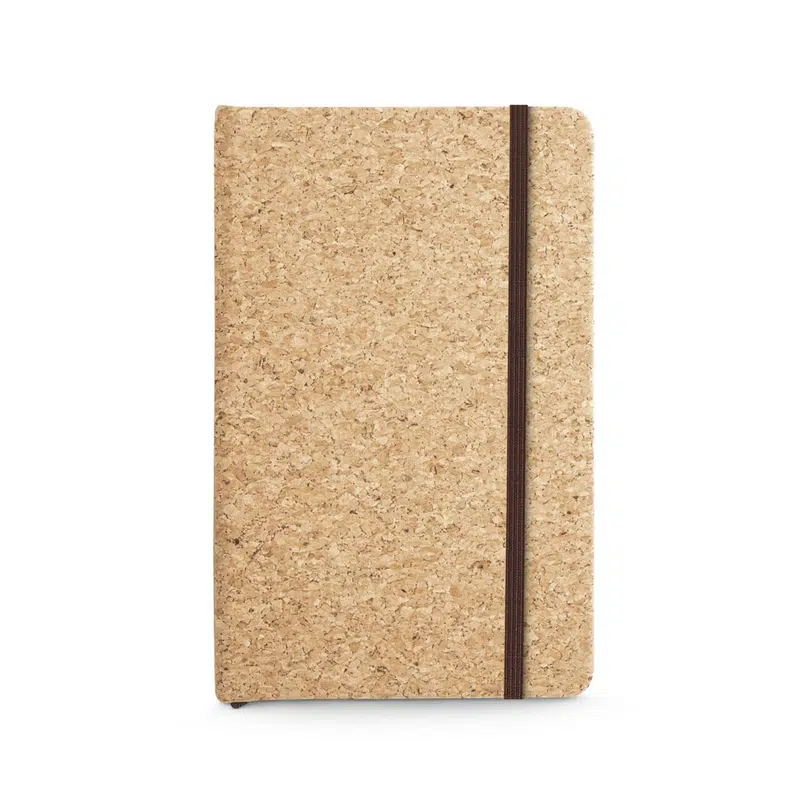 Hawkins – Pocket cork notebook with 160 plain pages – Notebooks – available in beige colour