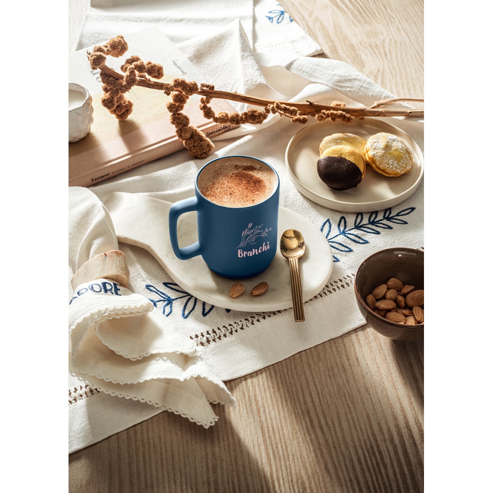 Mighty – Ceramic mug with cylindrical body 330 mL – Mugs – Ecosource – available in Army green, Black, Blue, Grey and 2 more – photo 1 of 24