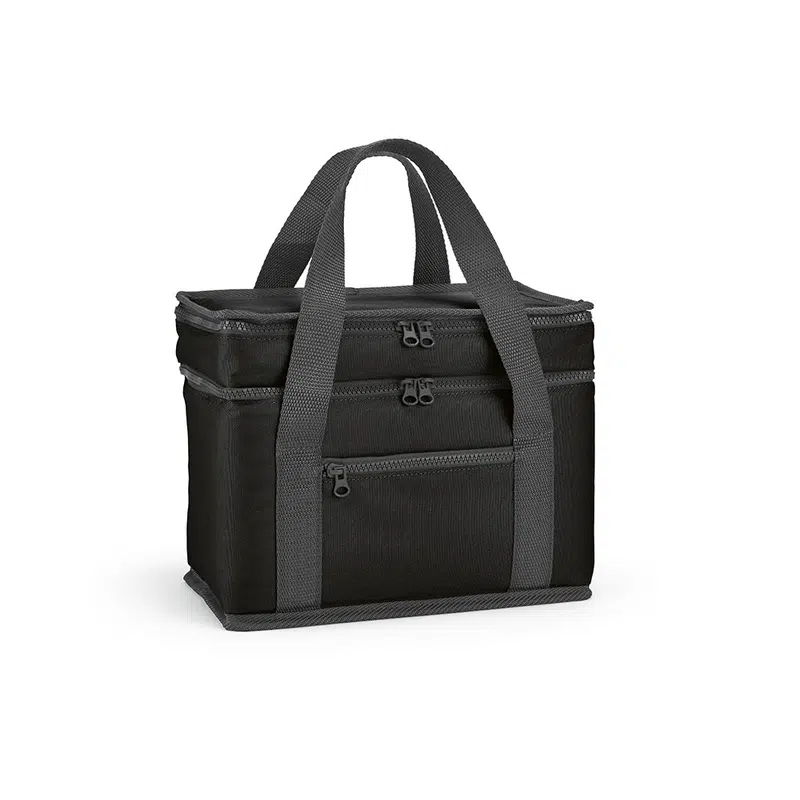 Florence L Cooler 10L rPET. 2 compartments and front pocket – Cooler Bags – available in black, blue, green, grey colours and 2 more