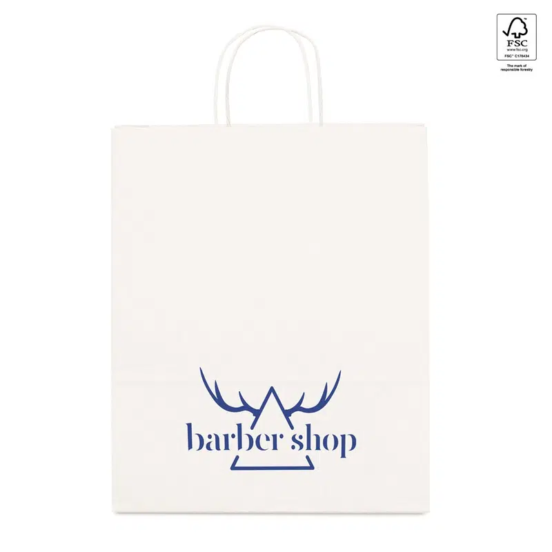 Grant – Paper kraft bag (100 g/m²) – Paper Bags – available in white colour