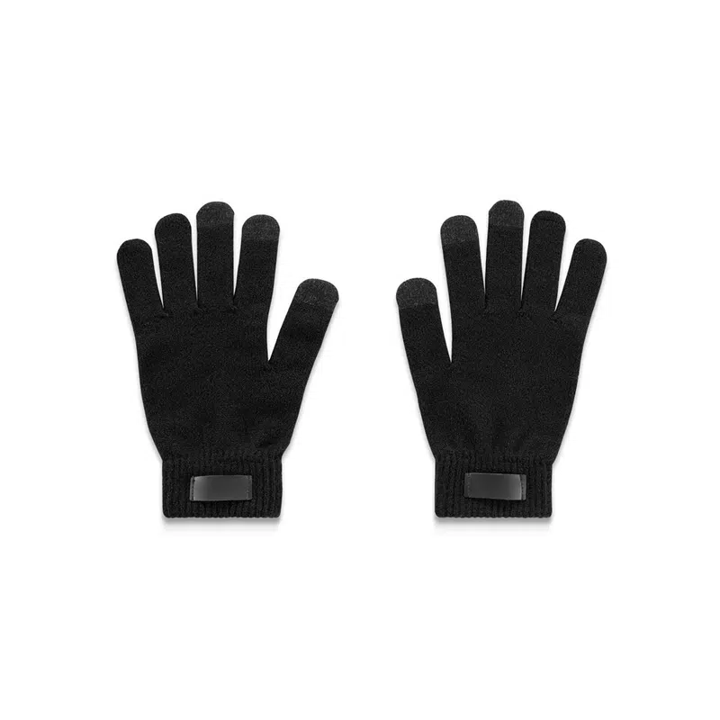 Burrow – Gloves made from recycled polyester (100% rPET), with touch tips – Scarves – available in black, blue colours