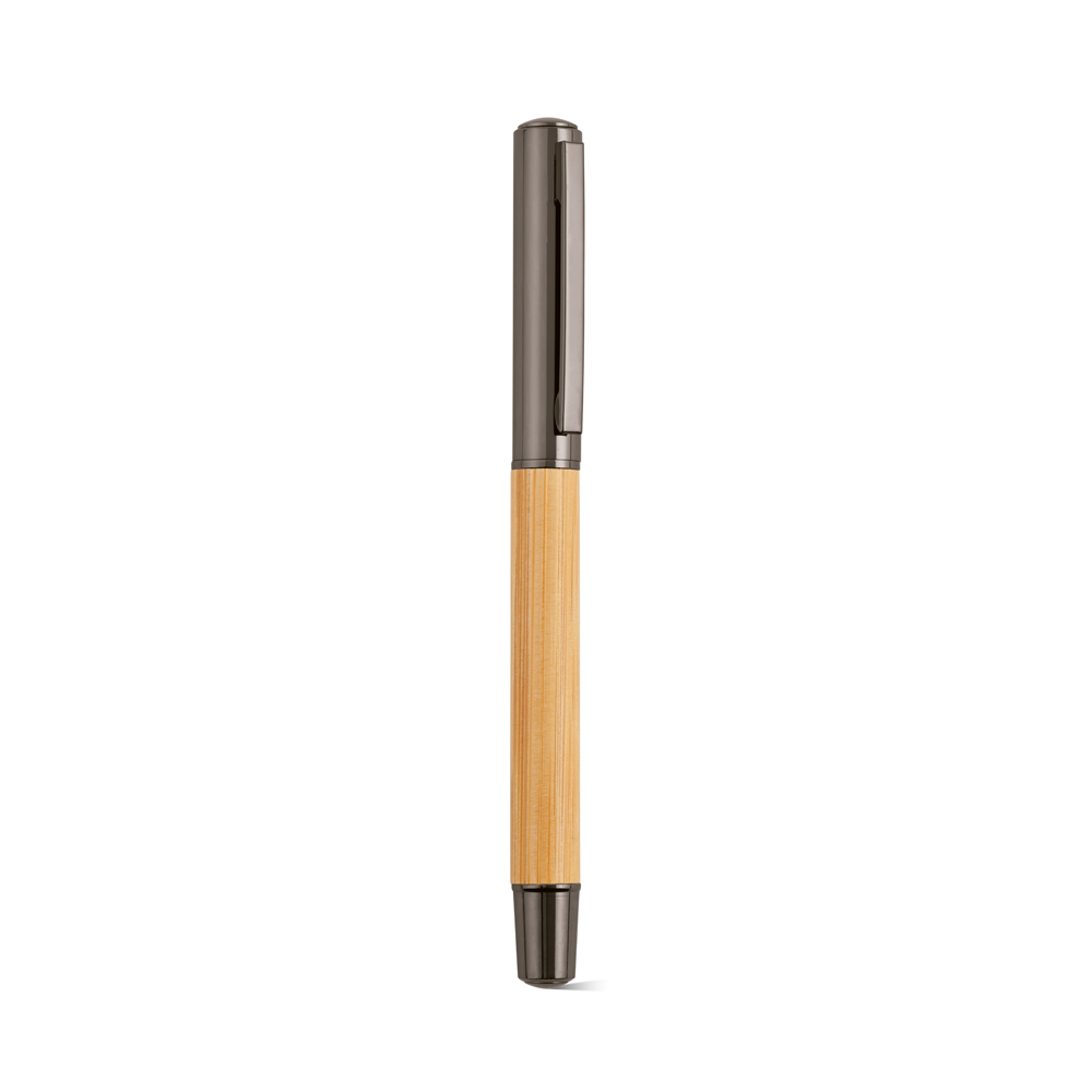 Aeschylus Pen Bamboo and rSS. Blue 2km Dokumental® ink – Writing – Ecosource – available in Gun metal – photo 1 of 11