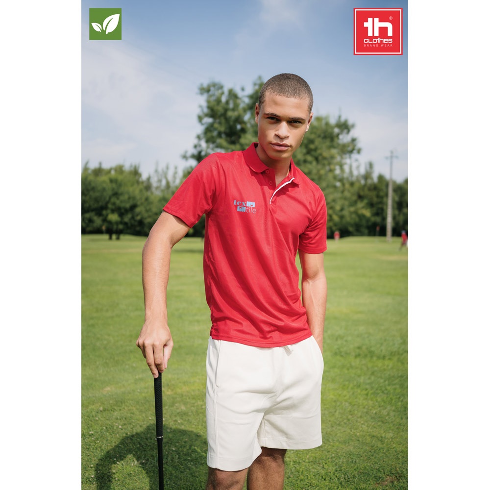 Thc Dynamic – Men's technical polo shirt – Polo Shirts – Ecosource – available in Black, Lime green, Navy blue, Red and 1 more – photo 1 of 12