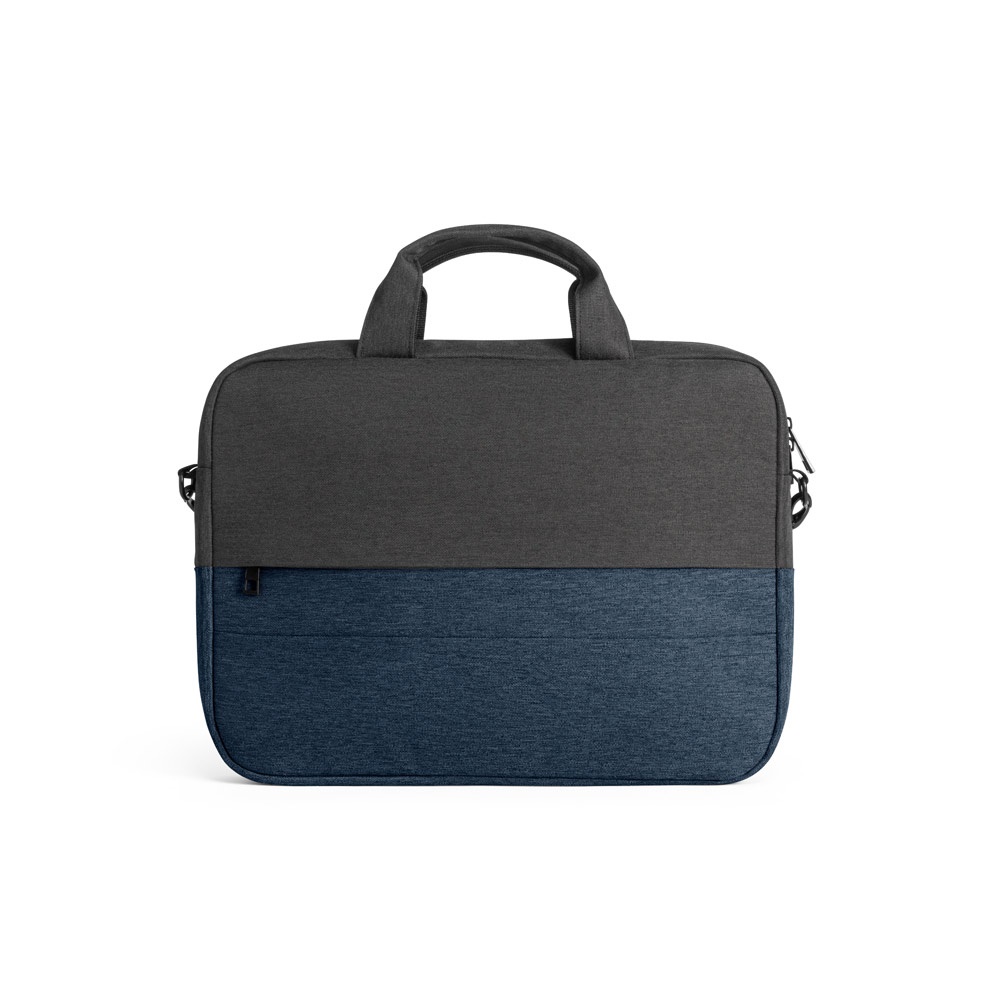 Genoa – Padded laptop bag in 600D high-density recycled polyester 15" – Laptops – Ecosource – available in Blue, Grey – photo 1 of 12