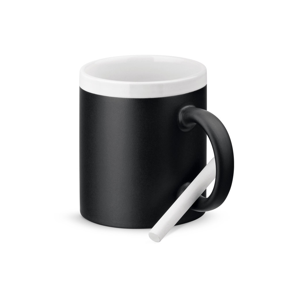 Chalkie – Ceramic mug 360 mL – Mugs – Ecosource – available in White – photo 1 of 5