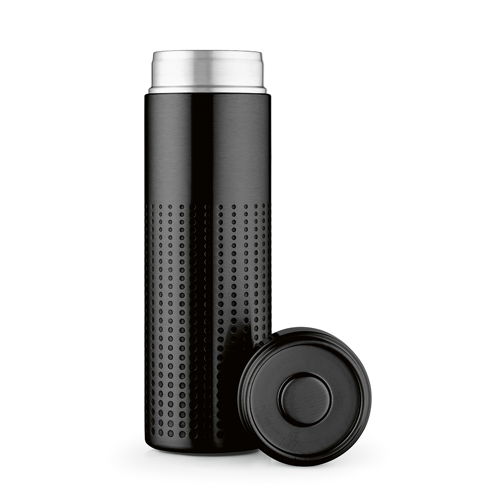 Perfora Bottle rSS 540ml. Double wall and Leakproof – Flasks – Ecosource – available in Black, Silver – photo 1 of 11