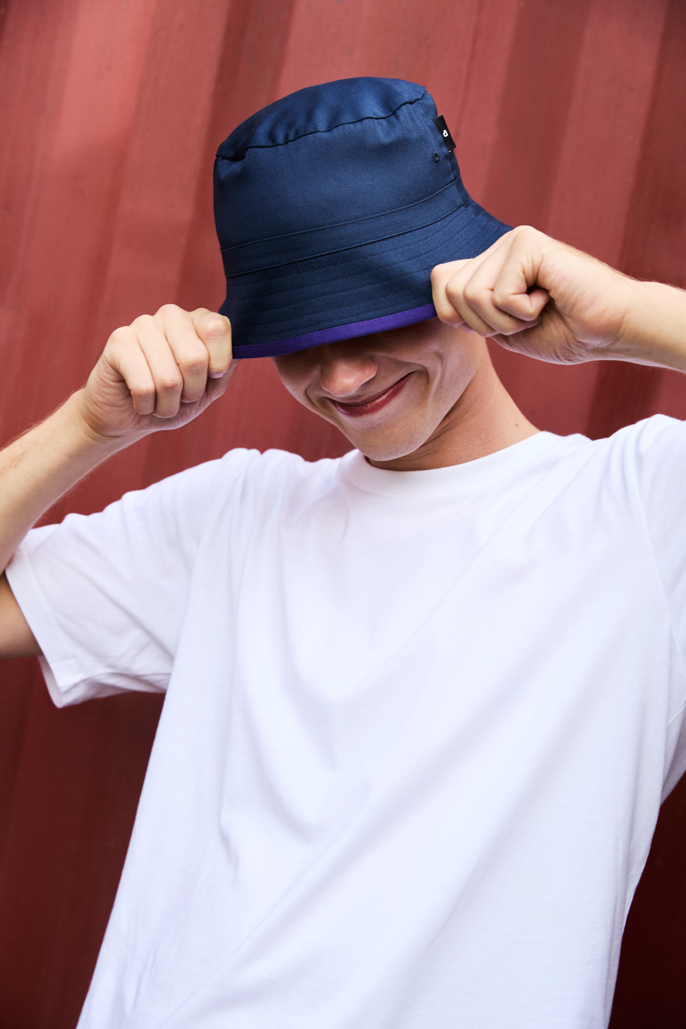 Neutral Reversible Bucket Hat – Bucket & Sun Hats – Ecosource – available in Navy/Bordeaux, Navy/Bottle Green, Navy/Light Blue, Navy/Pink and 5 more – photo 1 of 10